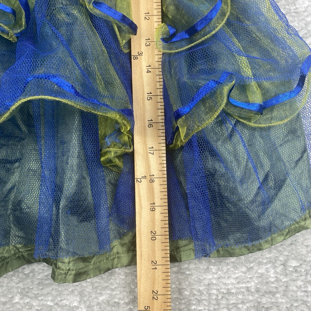 Girls Blue Green Princess Dress Size Small Dress Up Halloween Costume - Picture 7 of 12